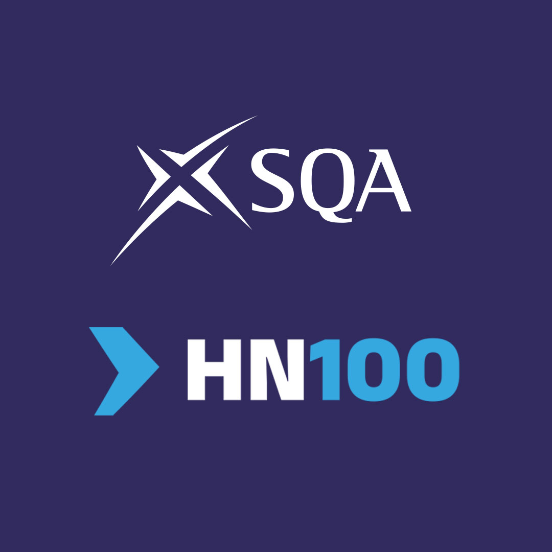SQA logo on a blue background with HN100 under it.
